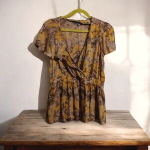 Antonio Melani Lola Satin Ruffle Top